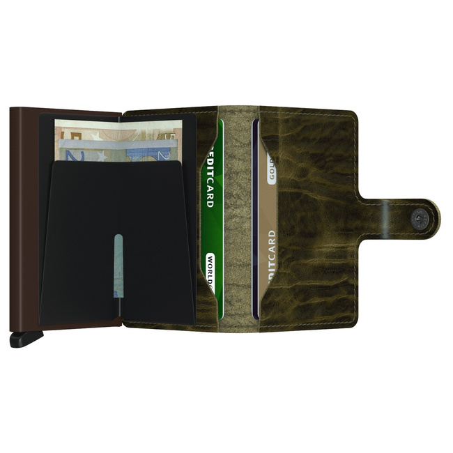 Miniportfel Miniwallet Secrid Dutch Martin - Olive