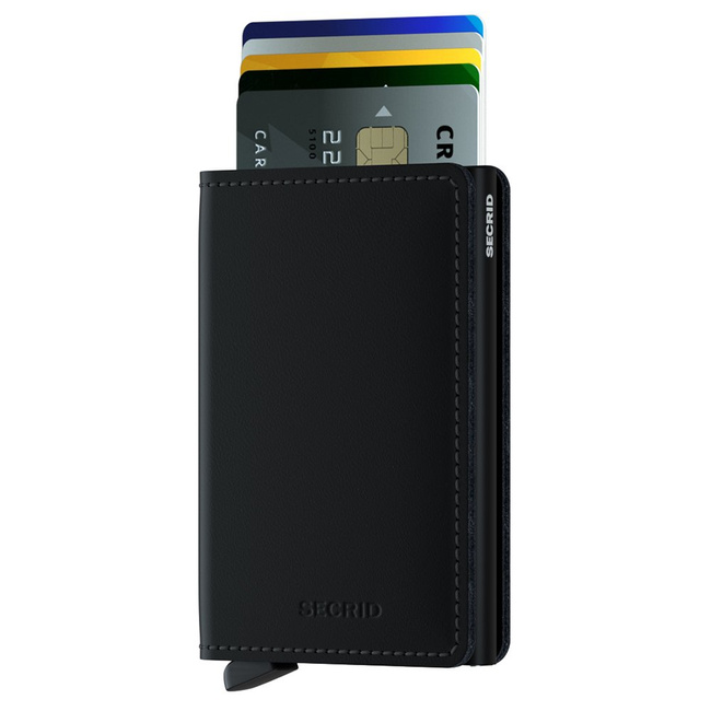 Portfel ochrona RFID Secrid  Slimwallet Matte - black