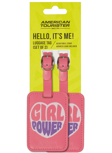 Zawieszki adresowe do bagażu American Tourister Graphic Tags 2 szt. - girl power