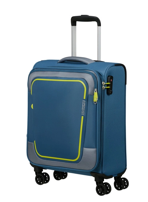 Walizka kabinowa American Tourister Pulsonic - coronet blue