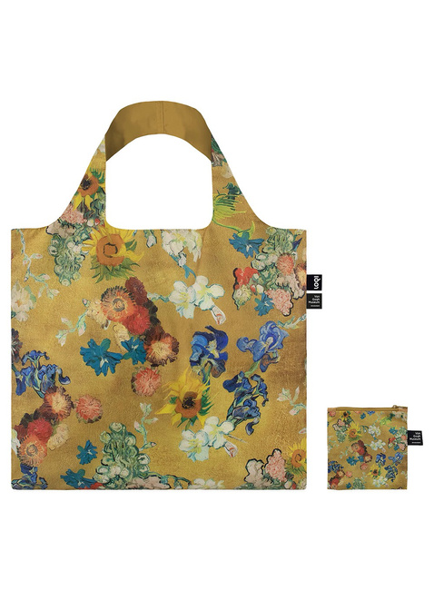 Torba na zakupy Loqi Vincent van Gogh - flower pattern / gold