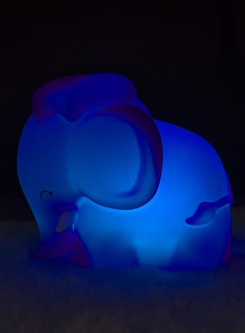 Silikonowa lampka nocna na baterie Dhink Słoń
