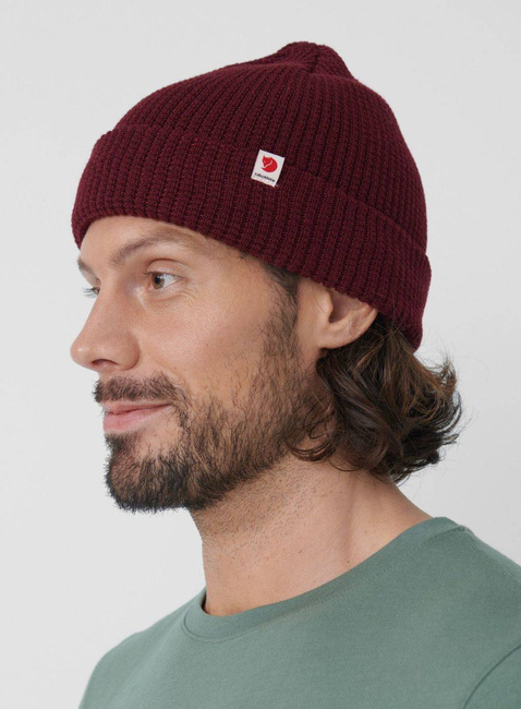 Czapka dzianinowa Fjallraven Tab Hat - dark grey