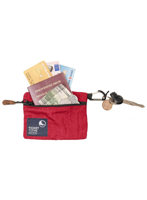 Portfel Ticket To The Moon Travel Wallet - burgundy