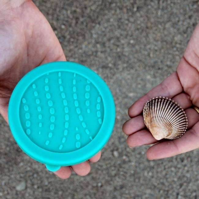 Okrągły pojemnik na przekąski Seal Cup Solo™ 207 ml ECOlunchbox - turquise