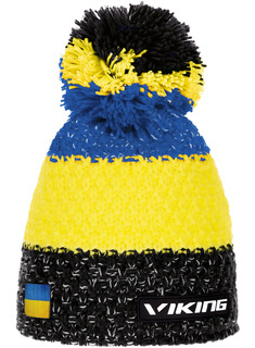 Czapka zimowa Viking Cornet Active Style - żółto-niebieski