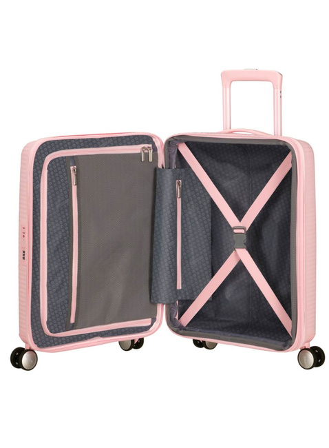 Walizka mała American Tourister Soundbox EXP - pastel pink