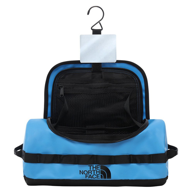 Duża kosmetyczka North Face Base Camp Travel Canister L - clear lake blue / tnf black 