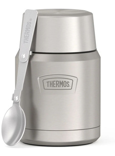 Termos obiadowy z łyżką Thermos Icon™ Food Jar 0,47 l - matte stainless steel