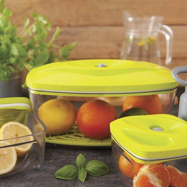 Zestaw 4 pojemników próżniowych na żywność Dafi SeeYoo - grafitowy