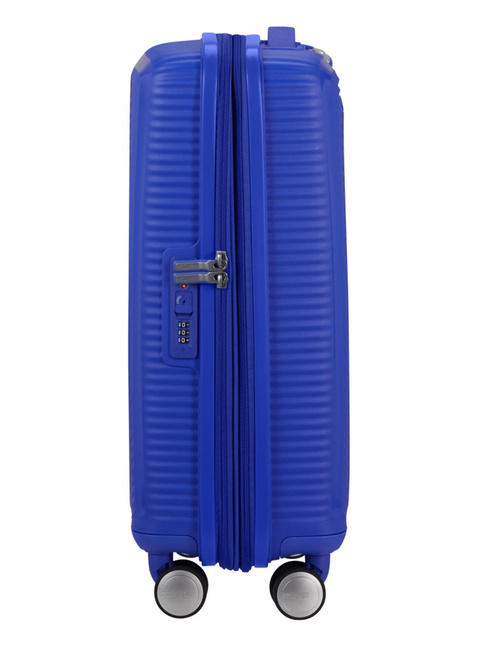 Walizka mała American Tourister Soundbox EXP - cobalt blue