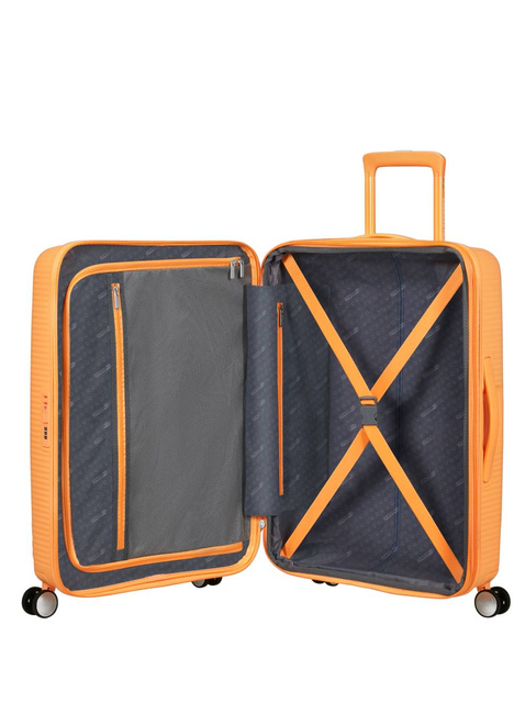 Walizka średnia American Tourister Soundbox EXP - papaya pop