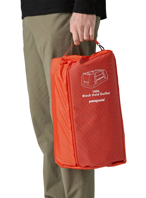 Składana torba plecak Patagonia Black Hole Duffel 100 l - pollinator orange