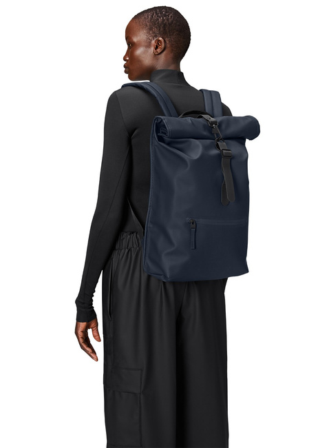 Plecak rowerowy Rains Rolltop Rucksack - navy