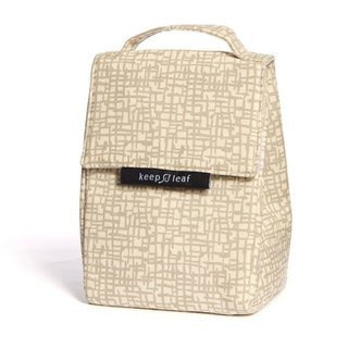 Izolowana torba na lunch bawełniana Keep Leaf - mesh