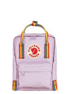 Plecak Fjallraven Kanken Rainbow Mini - pastel lavender / rainbow pattern