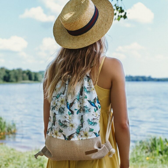 Worek plecak Baggage XL Len -  Butterfly Navy