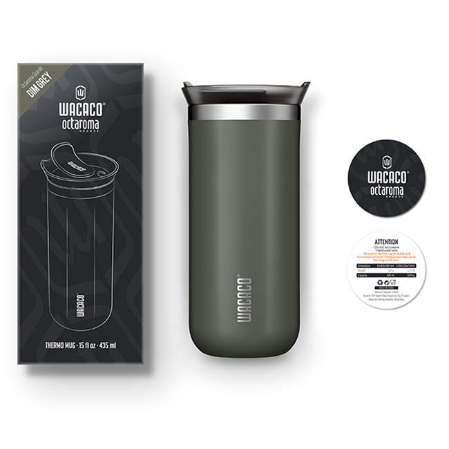 Kubek termiczny Wacaco Octaroma Grande 435 ml - dim grey