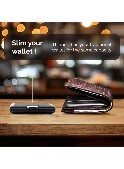 Portfel aluminiowy Ogon Design Stockholm V2 - zebra