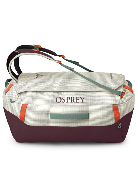 Torba plecak Osprey Transporter Duffel 65 - mystery white / moody burgundy