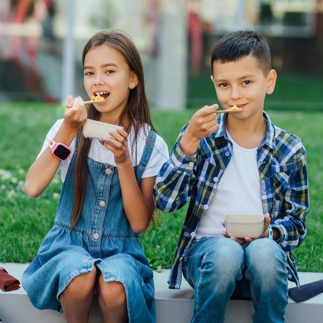 Zestaw sztućców bambusowych cutlery set Bambaw - olive