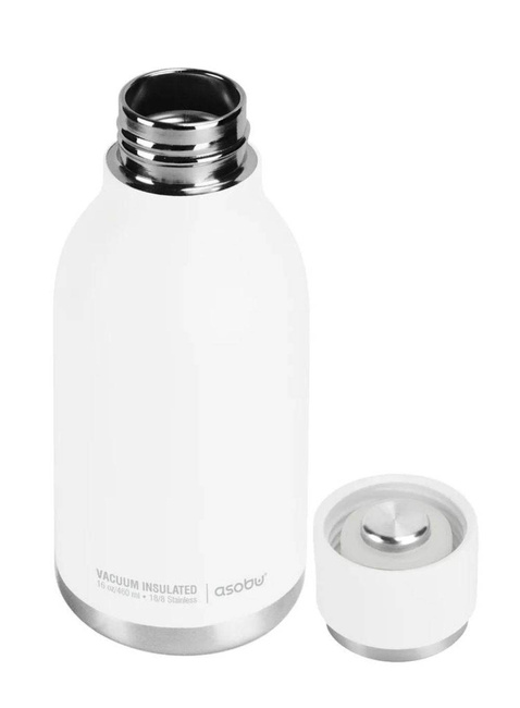 Sportowa butelka termiczna bidon Asobu Urban - white