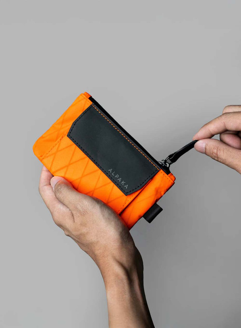 Portfel saszetka Alpaka Zip Pouch Coin - hot orange