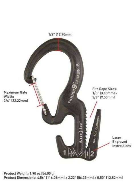Karabinek z zaciskiem Nite Ize FIGURE 9® Large