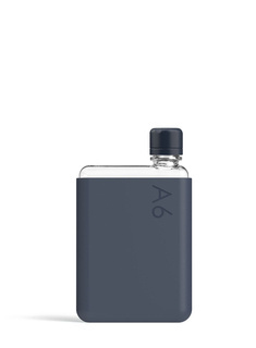 Wielorazowa butelka na wodę Memobottle Original A6 375 ml - midnight blue