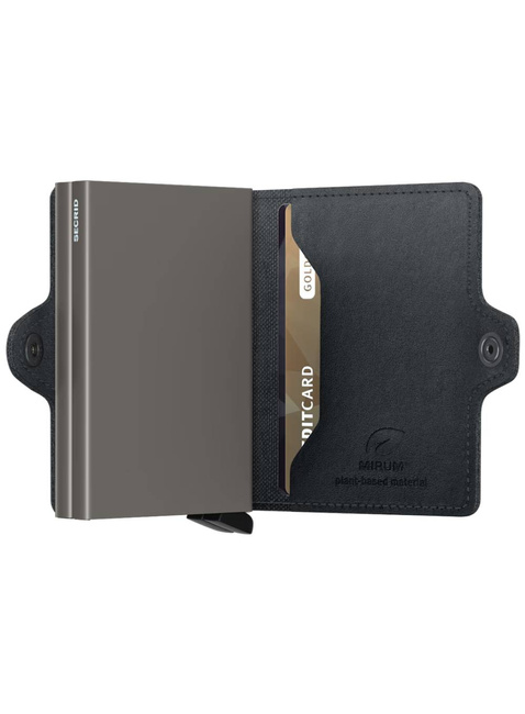 Podwójny portfel RFID Secrid Twinwallet Mirum Plant-based - black