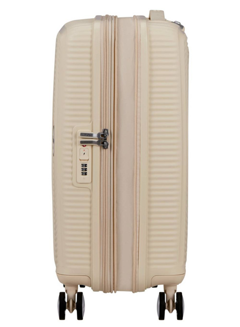 Walizka mała American Tourister Soundbox EXP - coconut sand