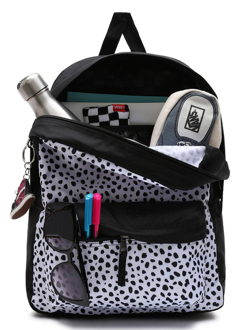 Plecak dziecięcy Vans Girls Realm do szkoły - dalmatian black/white
