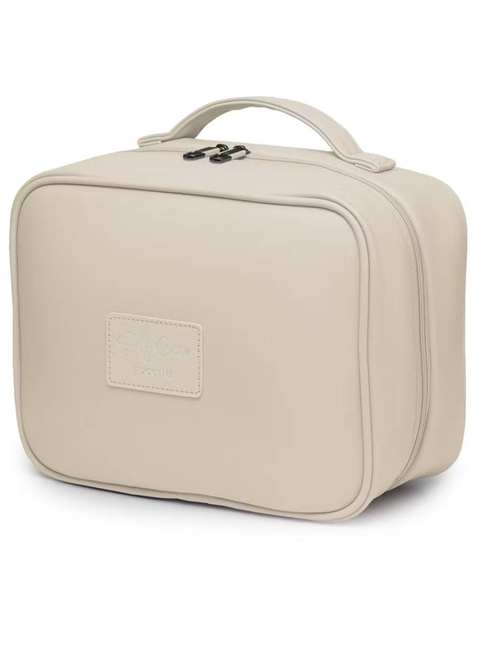 Rozkładana kosmetyczka damska Puccini Fashion - beżowy