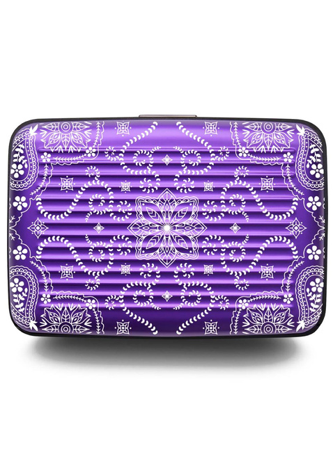 Portfel aluminiowy Ogon Design Stockholm Card Case Premium V3 - bandana purple