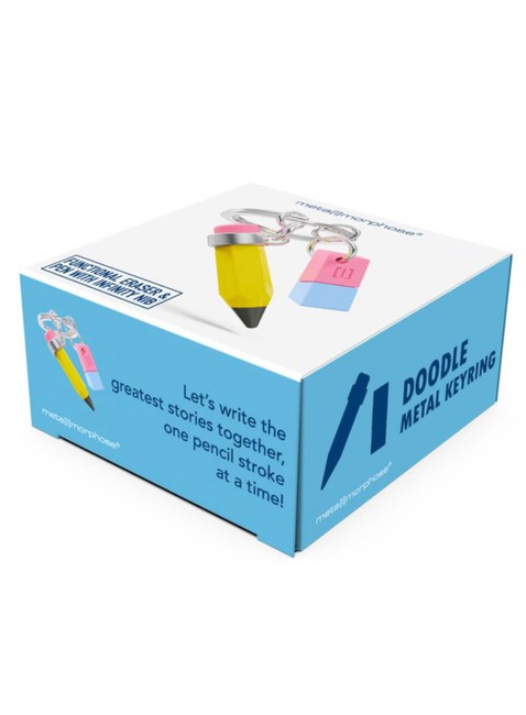 Brelok do kluczy zawieszka Metalmorphose - ołówek z gumką