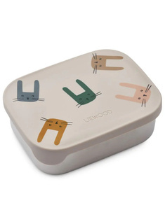 Dziecięcy pojemnik na jedzenie Liewood Arthur Printed Lunch Box - bunny / sandy
