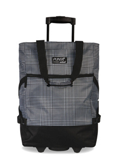 Wózek / torba na zakupy Punta Print Classic - black / white