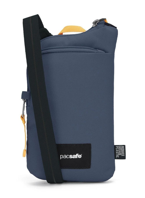 Saszetka antykradzieżowa na dokumenty Pacsafe Go Tech Crossbody - coastal blue