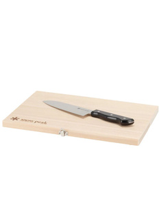 Zestaw turystyczny nóż i deska do krojenia Snow Peak Chopping Board Set L