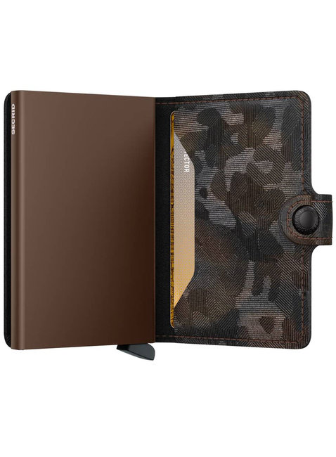Portfel ochronny Miniwallet Secrid Jungle - brown