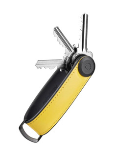 Skórzane etui organizer na klucze Orbitkey Hybrid Leather - solar yellow