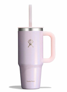 Kubek termiczny ze słomką Hydro Flask Travel Tumbler 710 ml - glimmer pink