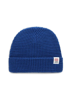 Czapka dzininowa Topo Designs Waffle Knit Beanie - cobalt