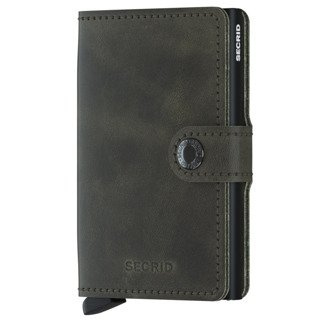 Secrid portfel mały Miniwallet Vintage - olive / black