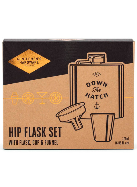 Zestaw z piersiówką Gentlemen's Hardware Hip Flask Set