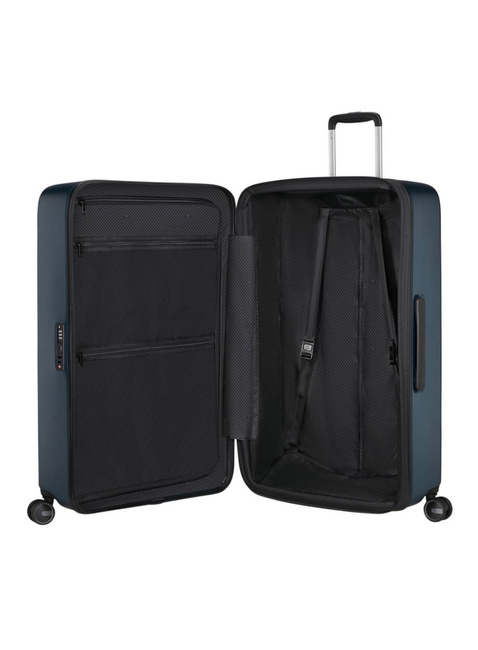Walizka duża poszerzana Samsonite Fyrm EXP - steel blue