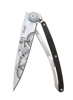 Nóż składany Deejo Pocket Knife Ebony Wood - cafe racer