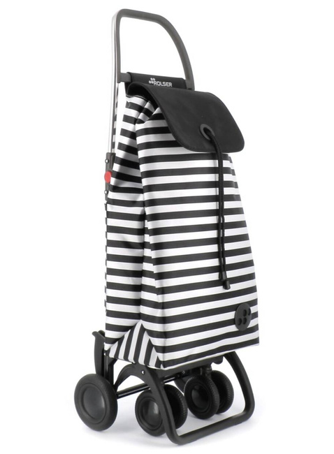 Wózek na zakupy składany Rolser I-Max 4 LT Tour Marina - white / black 