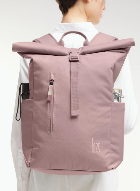 Plecak miejski GOT BAG Rolltop Easy Monochrome - red sand