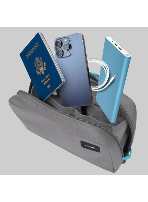 Organizer podrózny Pacsafe RFIDsafe Gear Pouch - stone